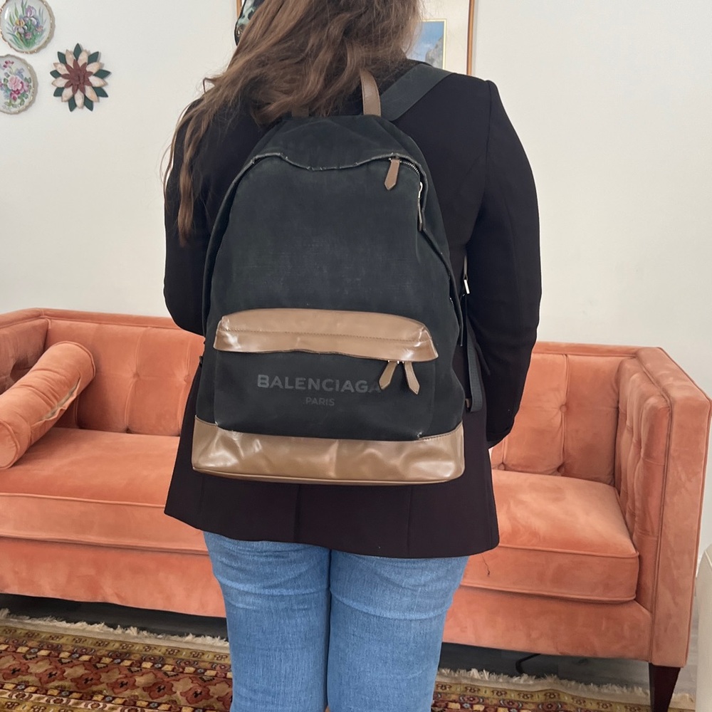 Balenciaga BackPack Bag Black Canvas - Picture 2 of 16